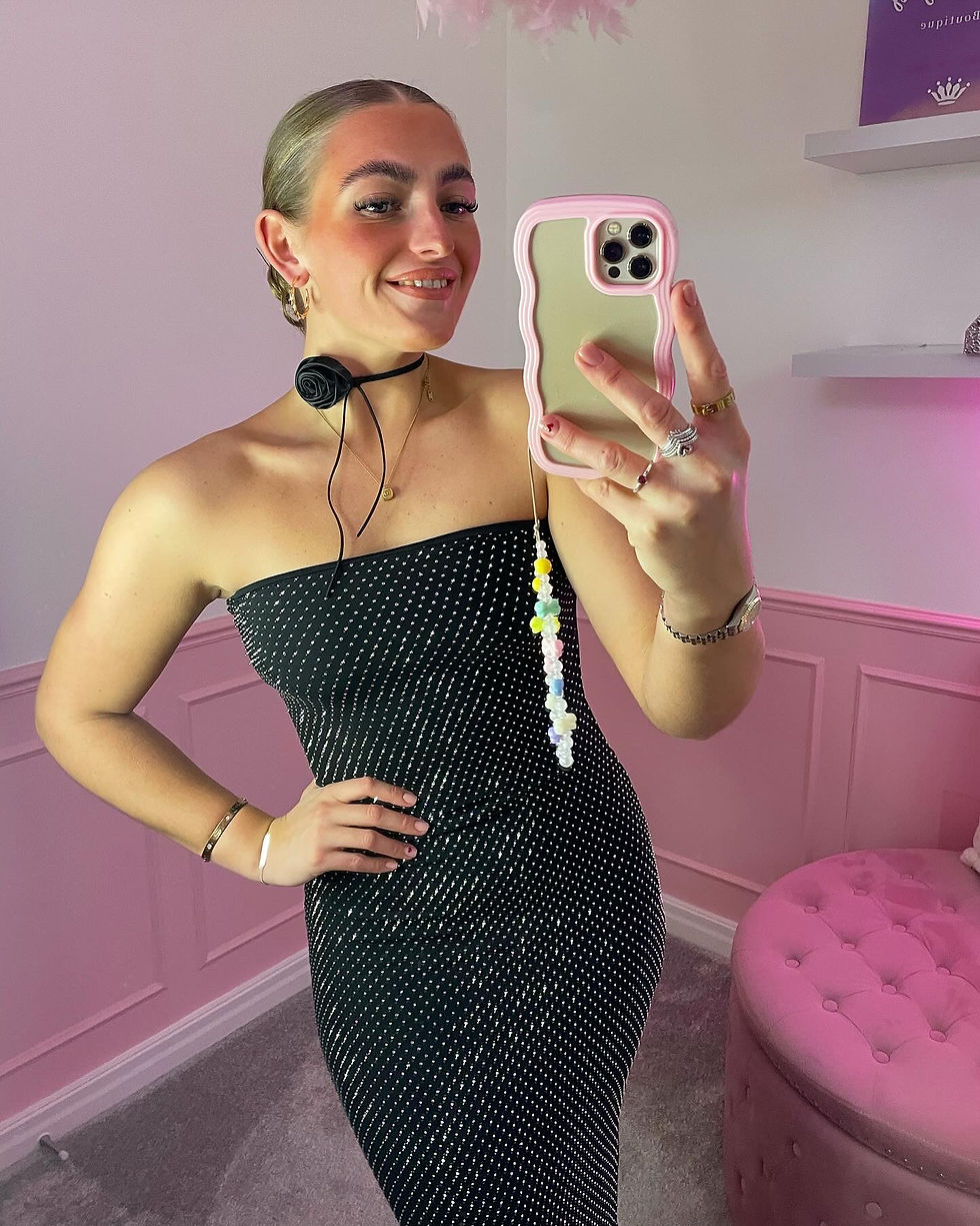 Thumbnail: Glitter Bandeau Dress