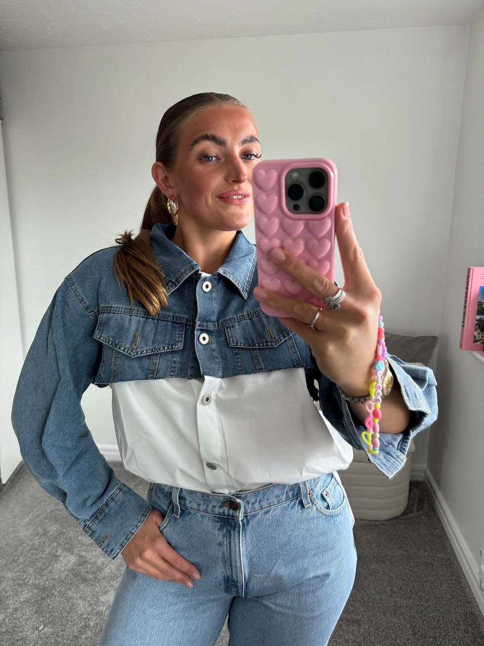 Thumbnail: Denim Cut Out Shirt