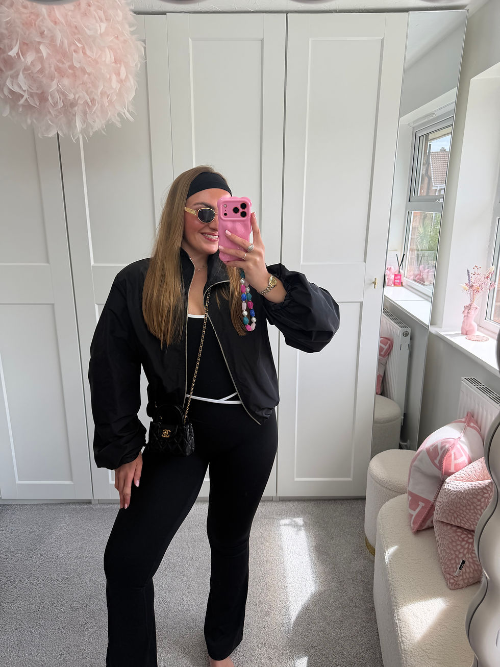 Thumbnail: Black Windbreaker Jacket 
