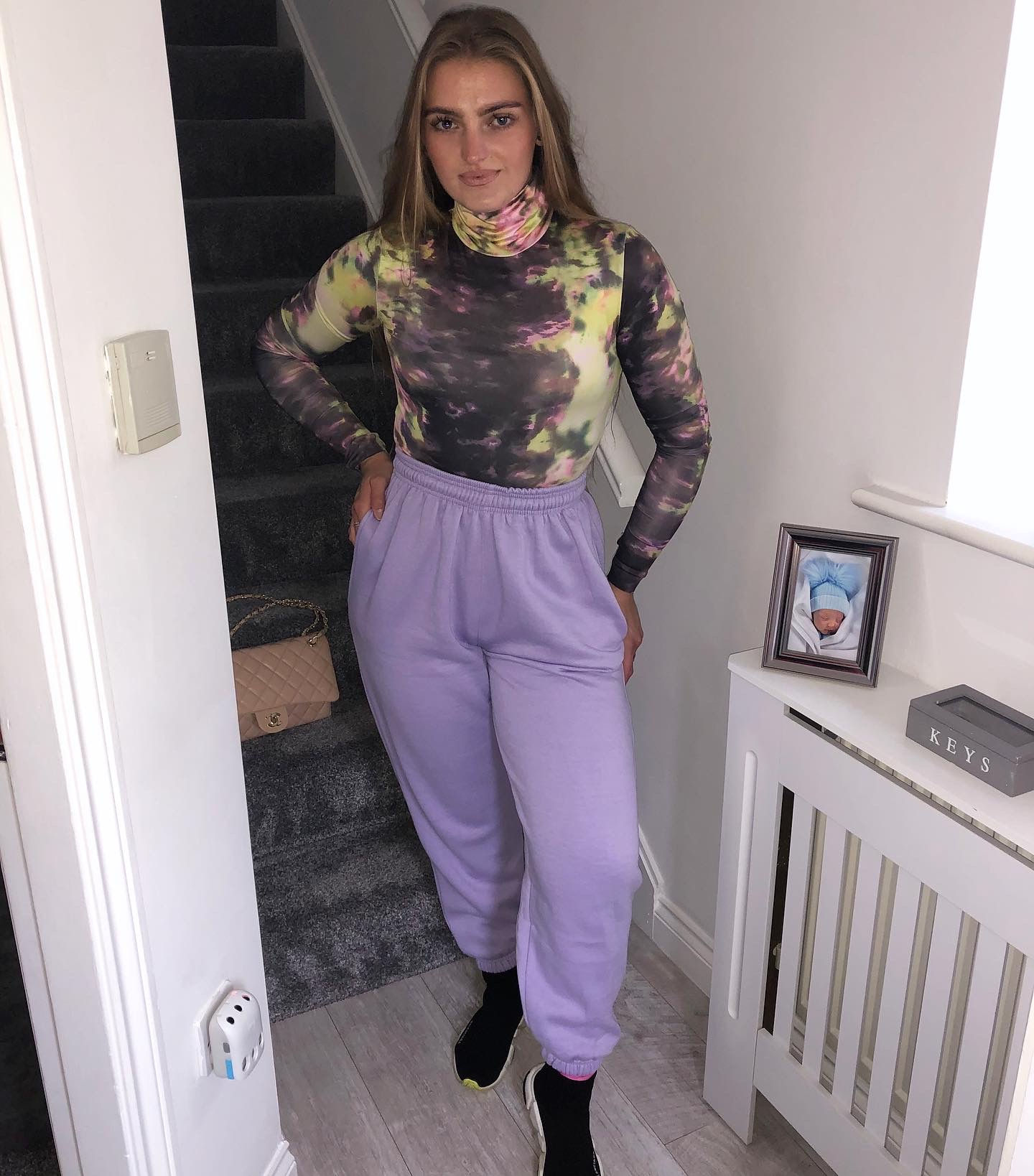 Tie-Dye High Neck Polo