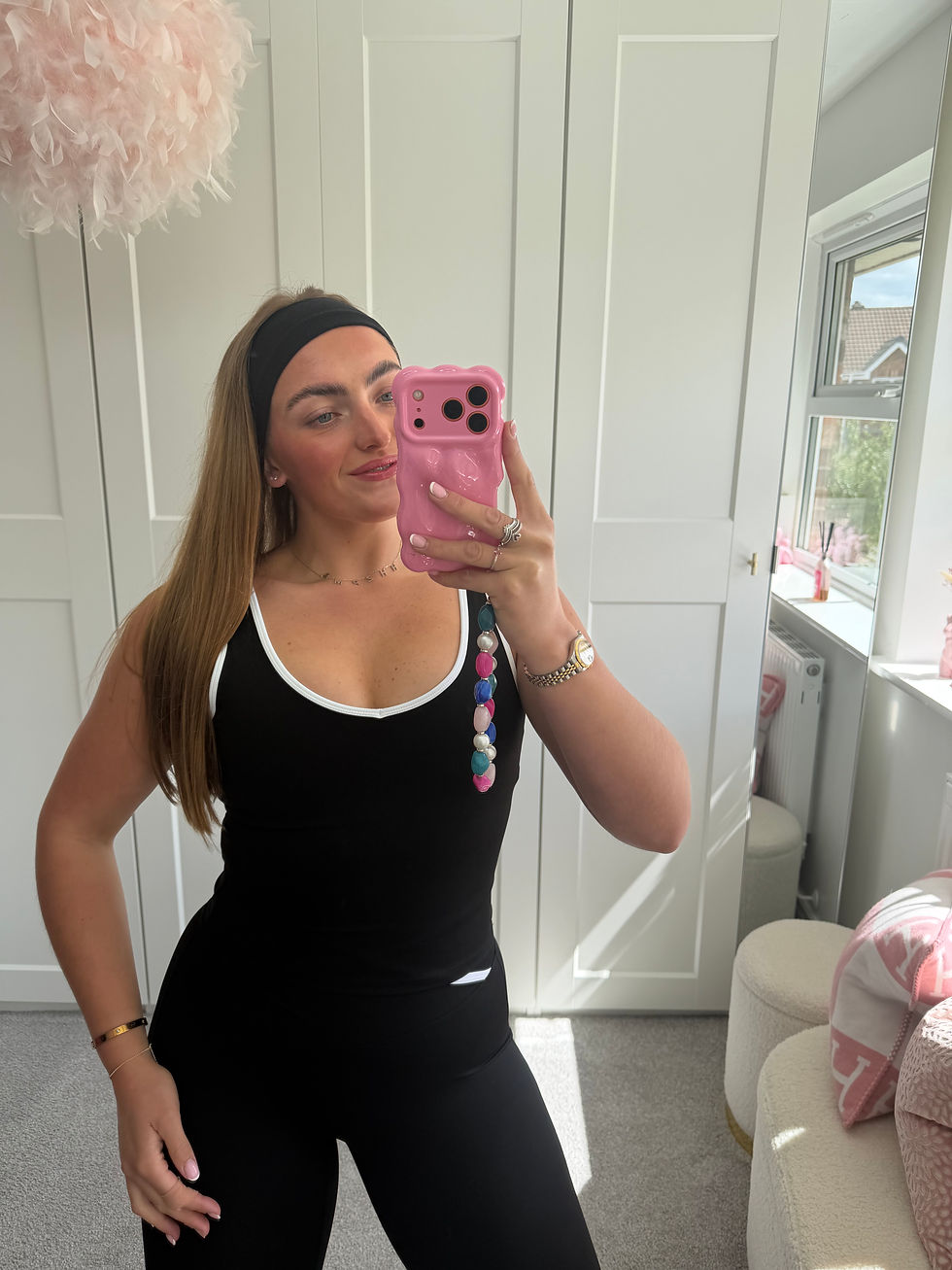 Thumbnail: ‘LUCIA’ Black Flare Yoga Set 