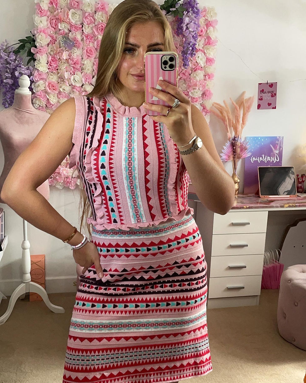 Thumbnail: PATTERNED Frill Dress