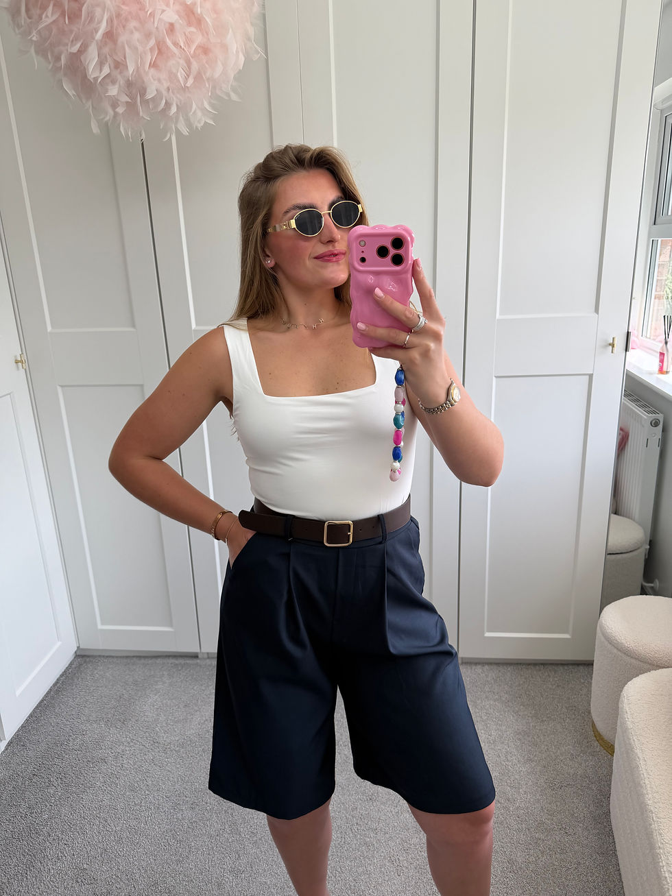 Thumbnail: Navy Jorts With Belt 