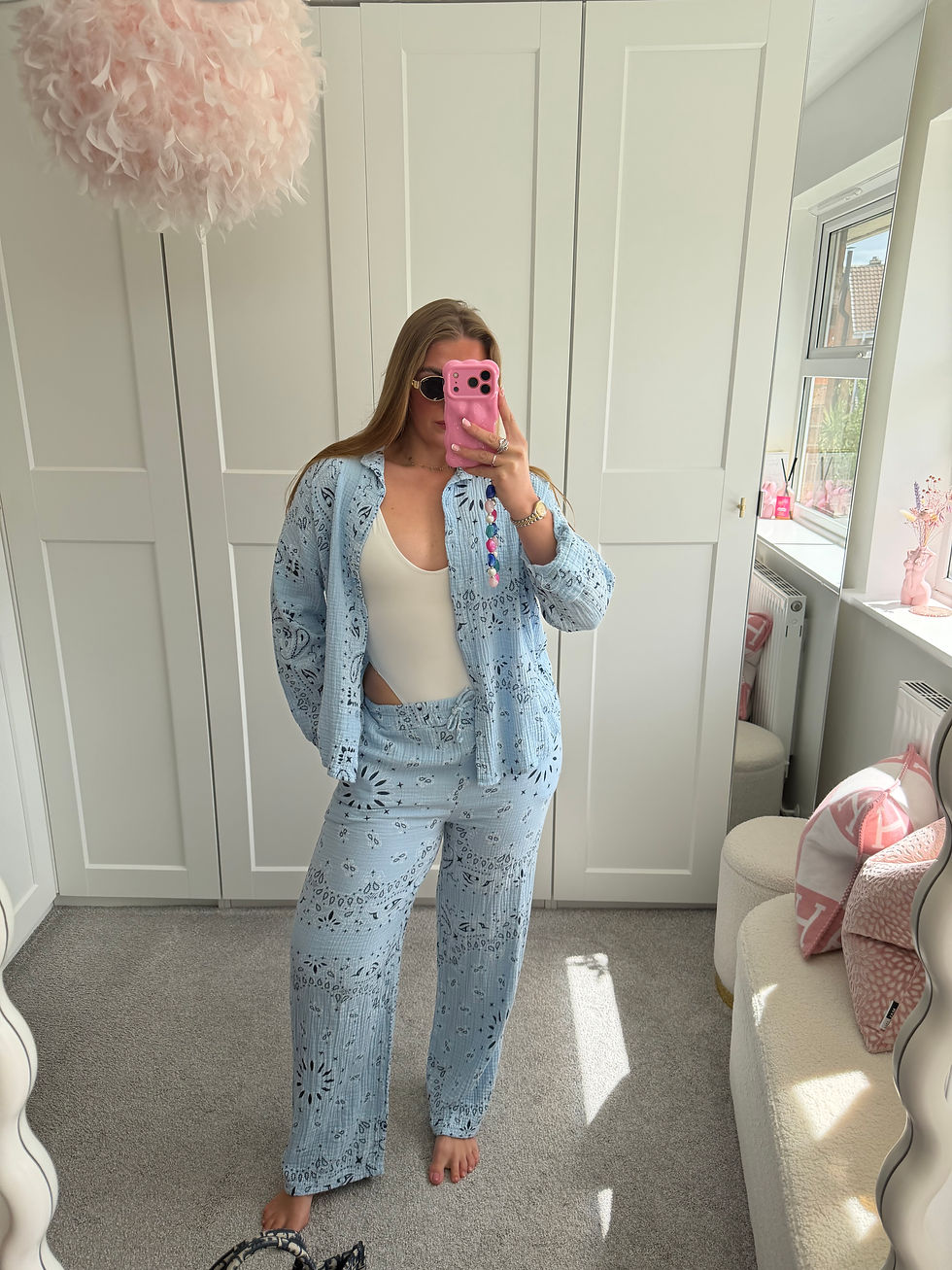 Thumbnail: ‘CARMEN’ Paisley Print Pant Set 