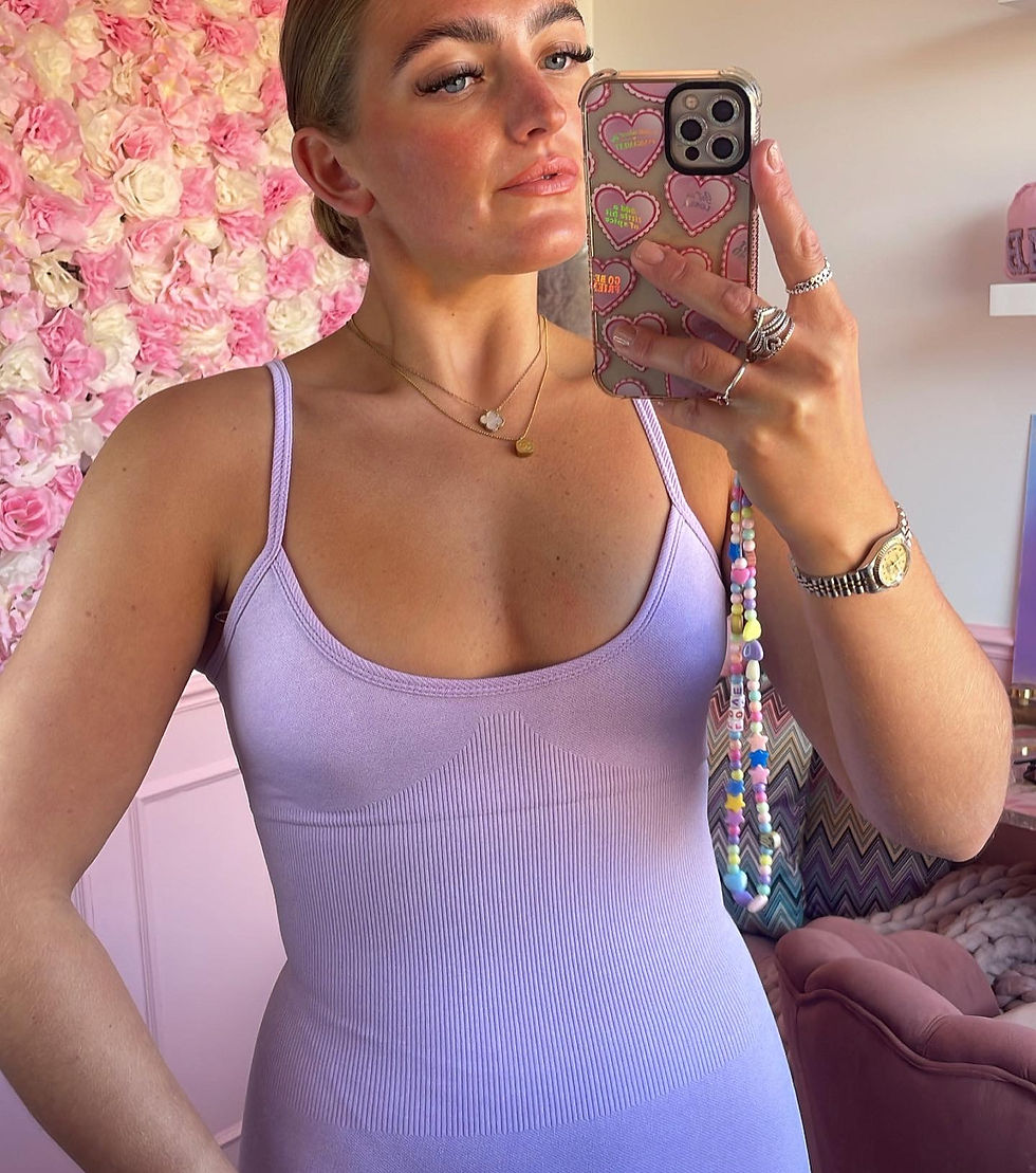 Thumbnail: Lilac Thin Strap Unitard