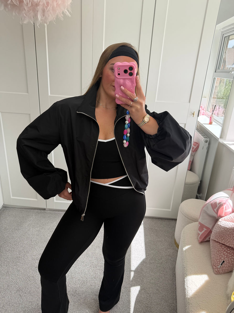 Thumbnail: Black Windbreaker Jacket 