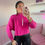 Thumbnail: FUSHIA Pink Jewelled Jumper 