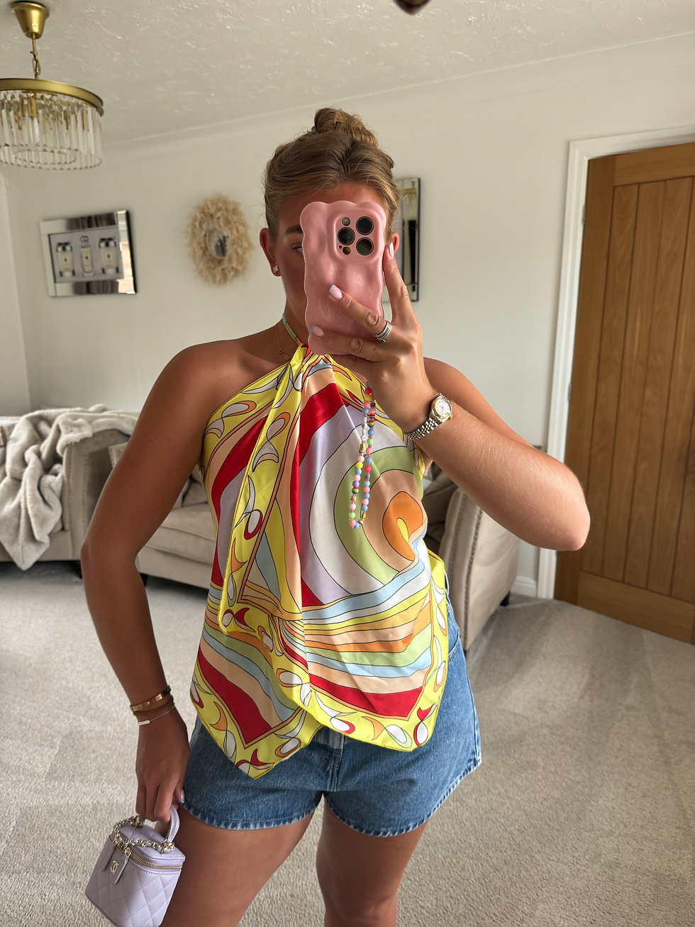 Thumbnail: ‘IVY’ Halter Neck Top in YELLOW