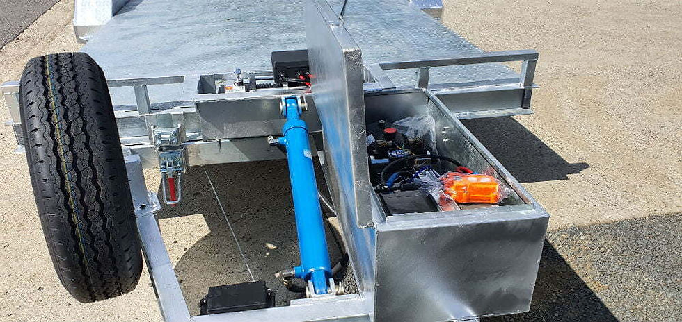 Thumbnail: 4.4-ton Car and Machinery Hydraulic Tilting Rampless Trailer