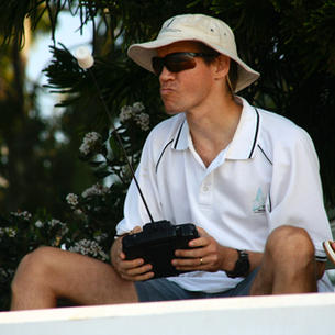 Dave Laurie = picture of concentration