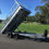 Thumbnail: 14 x 7- 3.5T - Tandem Flat Deck Hydraulic Tipping Trailer with Loading Ramps