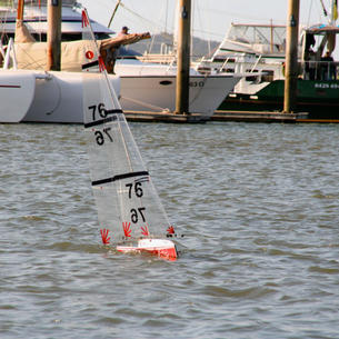 Red Dragon gets her new set of Clears Sails... and becomes a rocket ship