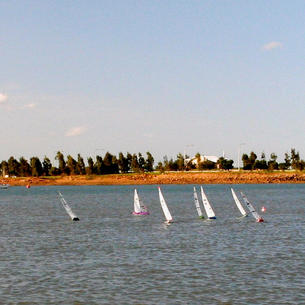 Our picturesque race area...