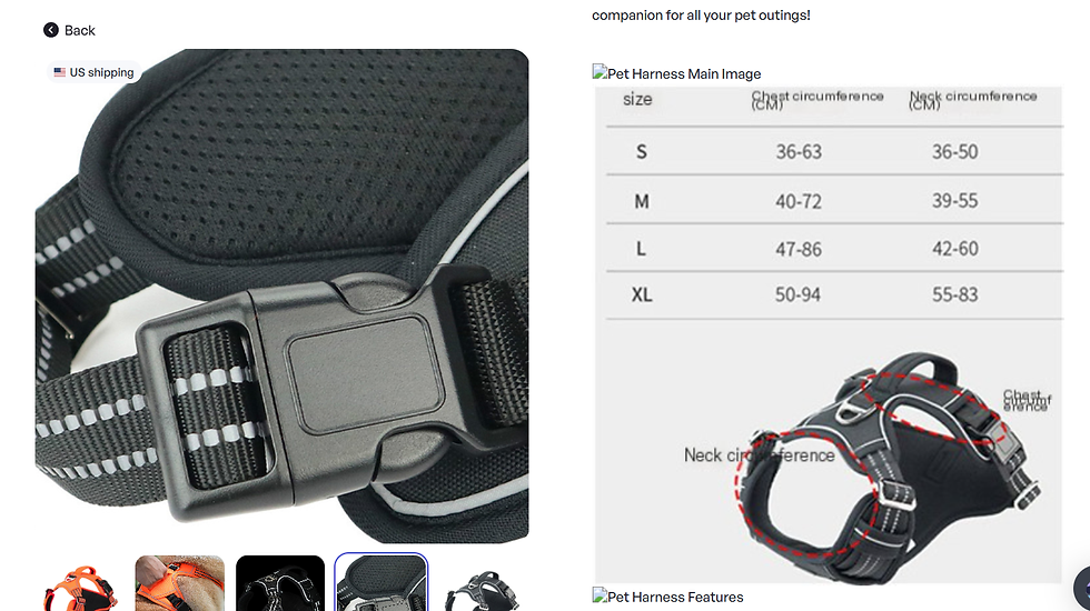 Thumbnail: Nora & Pine Adventure-Control Waterproof Dog Harness