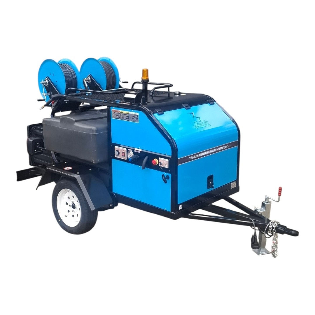 SMART AC 3015N - Tráiler Hidrolavado Agua Fría/Caliente 300 Bar 15 Litro
