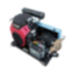 Hidrolavadora para montar con motor naftero HONDA 200 bar modelo KAVED vista perspectiva  superior