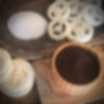 Loofah, Coffee Grounds and Pumice used as "Grit" in Soap