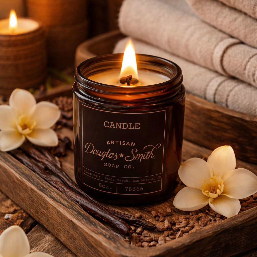 candle: sandalwood vanilla