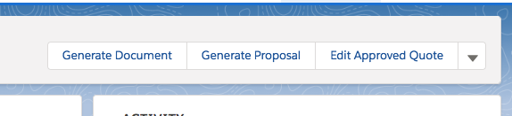 Creating the button that will be used to trigger the Salesforce CPQ Approval Process