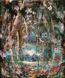 Painting by Veronica Green featuring a child