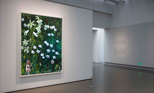 Garden (2023) 120 x 90cm, Mixed media and phosphorescent pigment