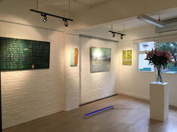 Installation view of Beyond the Brick Wall exhibition by Veronica Green in Hongkong