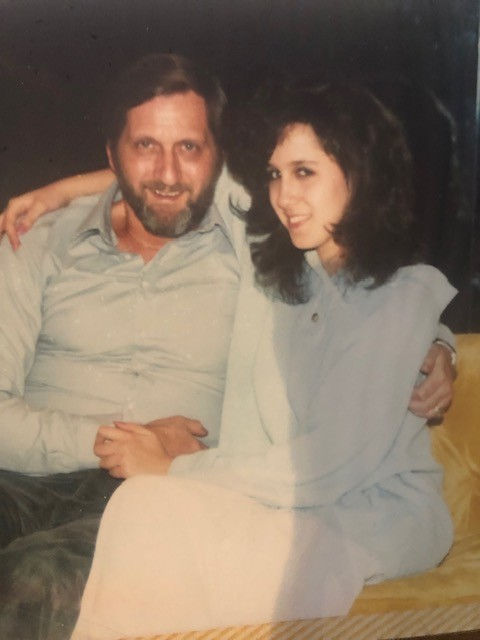 With my dad who embraced fatherhood when we were old enough to talk with him as adults.