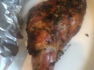 Roasted Leg of Lamb with Honey and Herbs