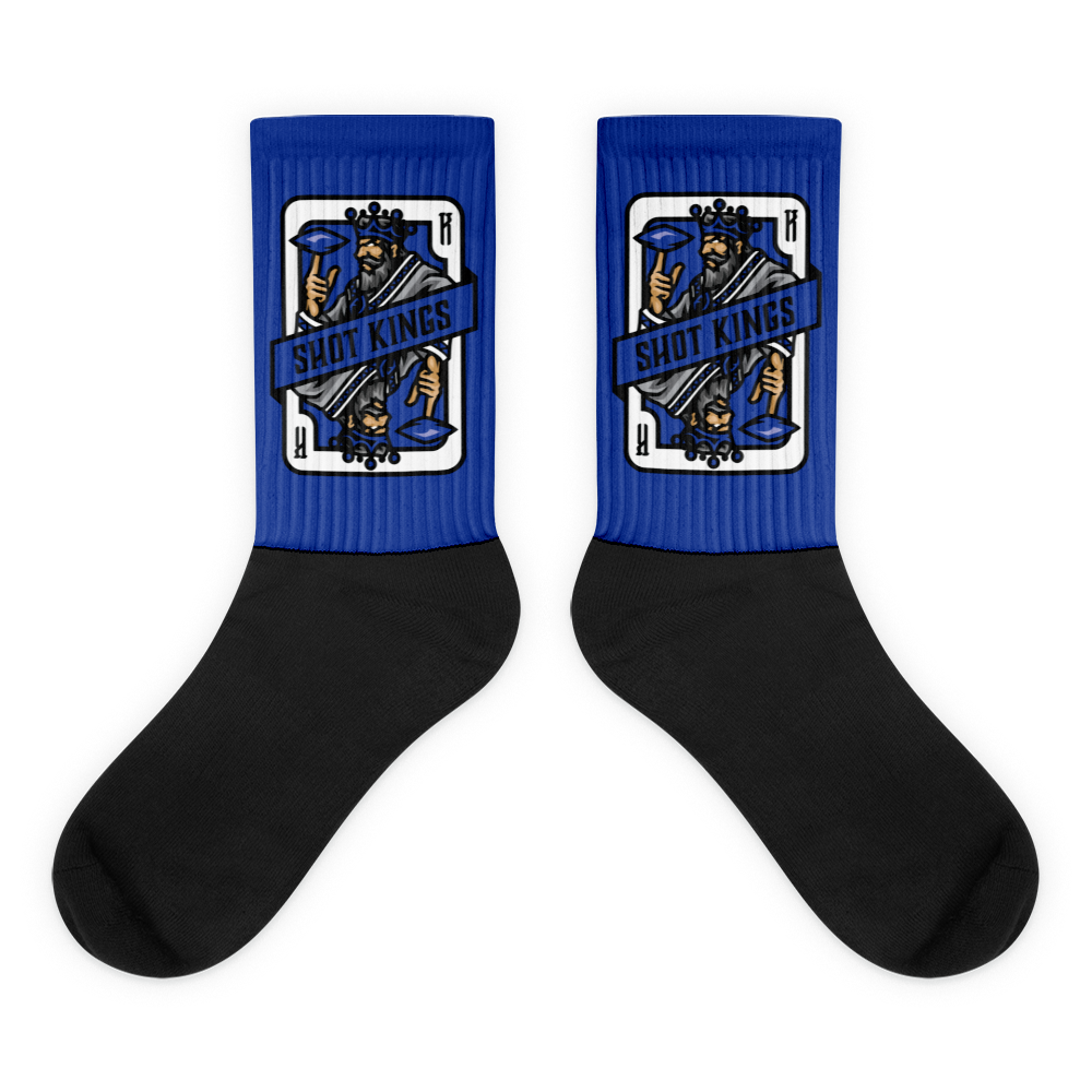 Blue Shot Kings Cornhole Socks 