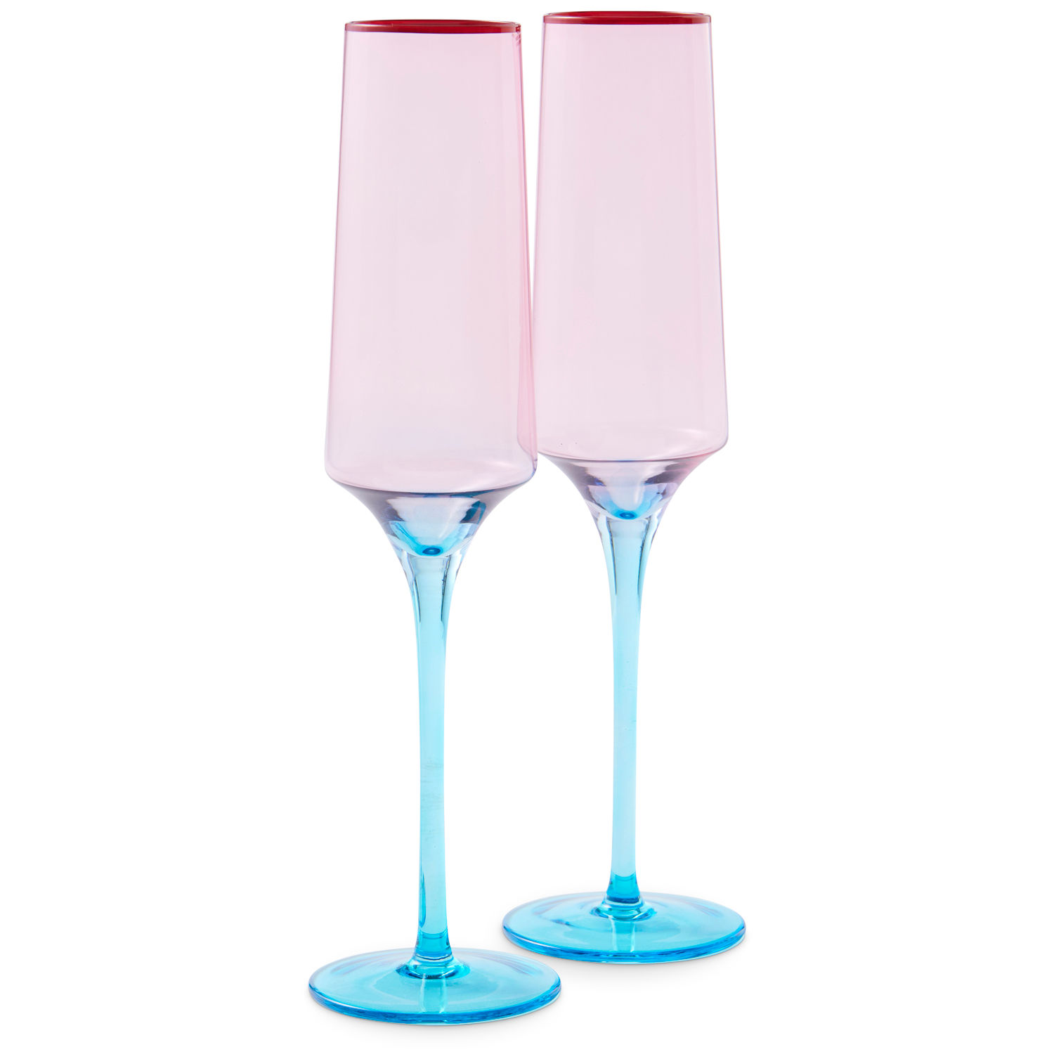 Kip & Co Rose with a Twist Champagne Glass 2P Set