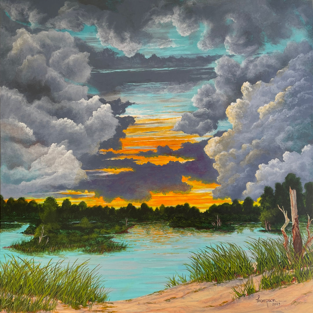 Sunset Along Old Oyster Factory Road