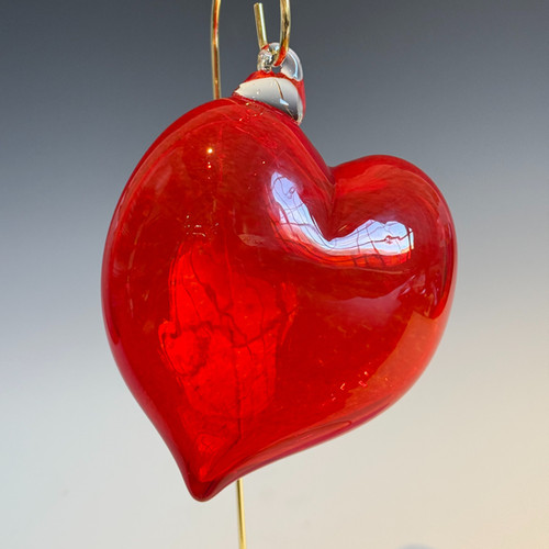 Hand-blown Glass Hearts | sunspotsstudios