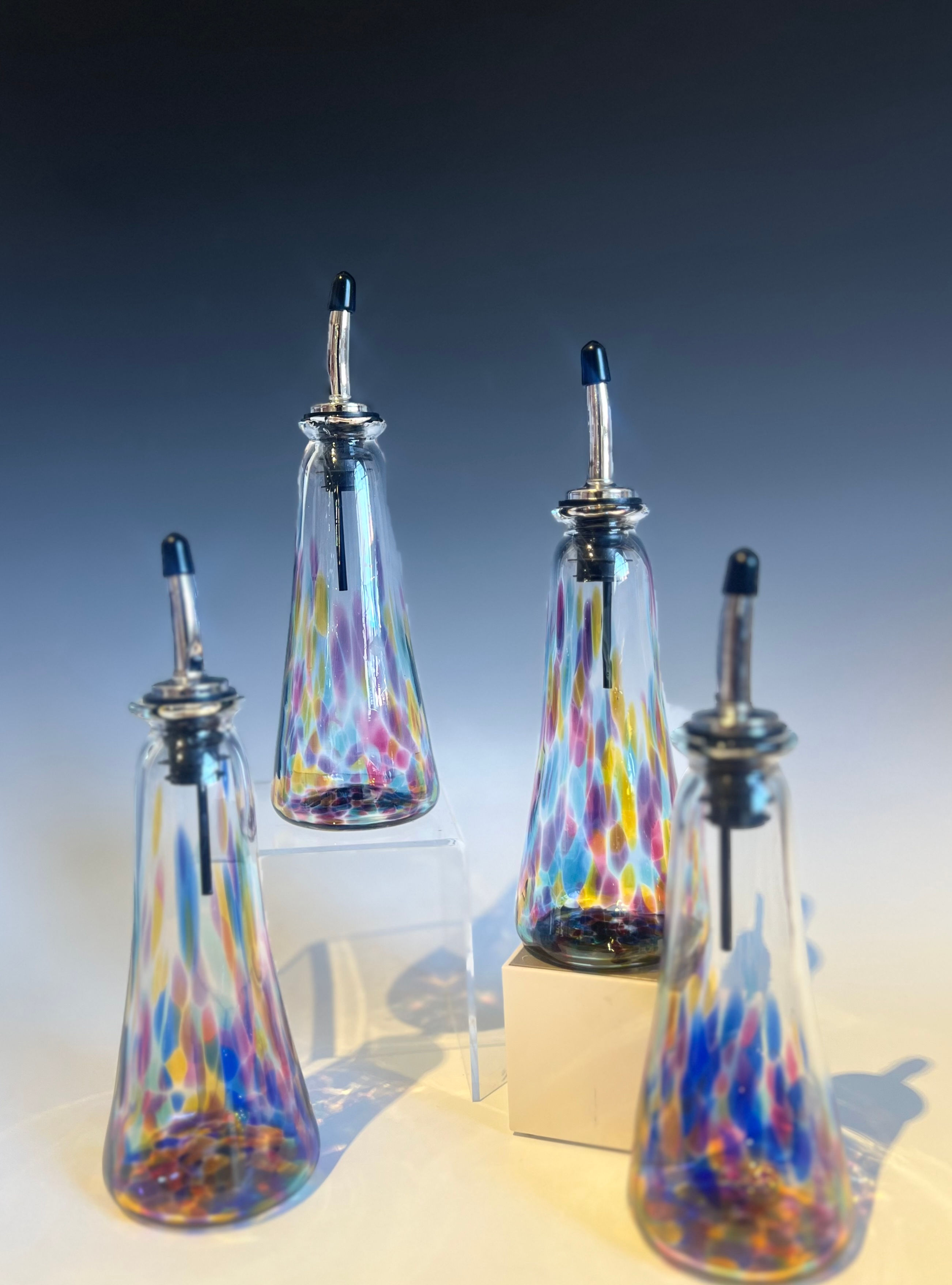 Hand-blown Vinegar or Oil Cruet