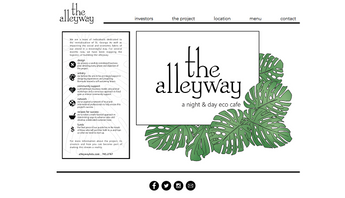 The Alleyway Cafe Website