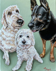 Pet Portrait Painting by Lindsey Finch Art