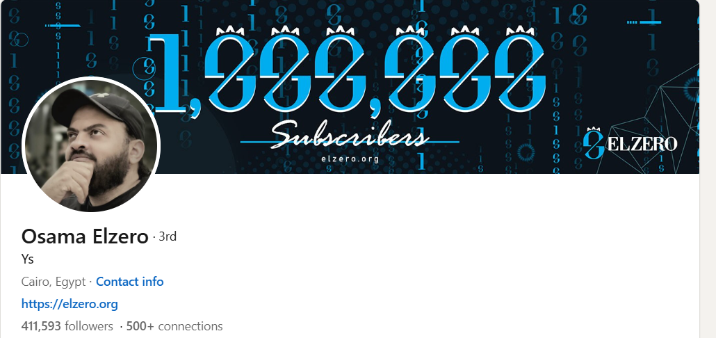 أسامة الزيرو على لينكدإن 