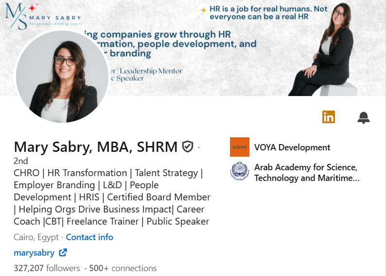 ماري صبري  على لينكدإن