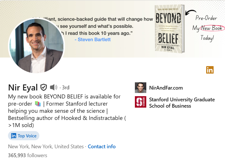 Nir Eyal On LinkedIn