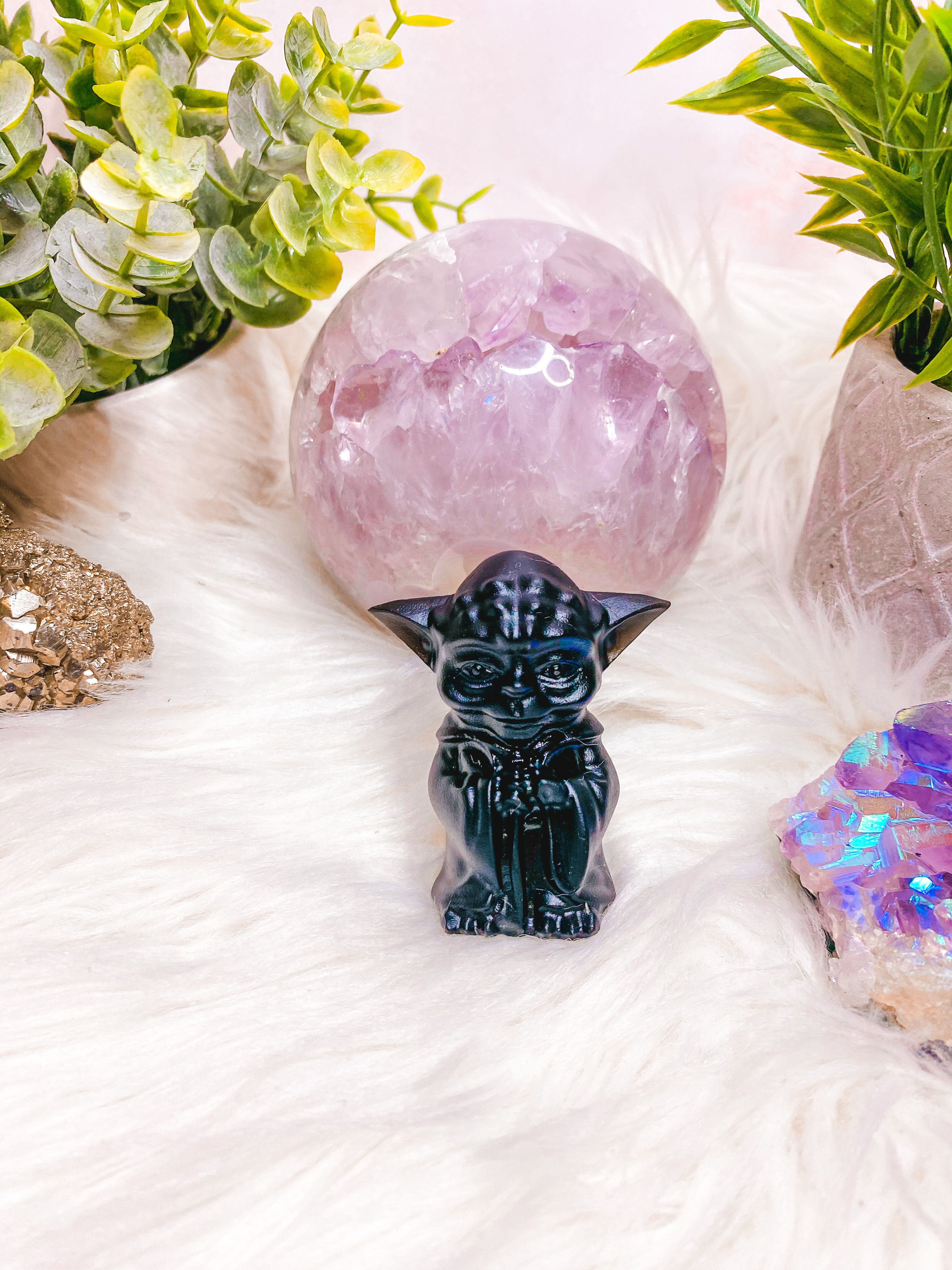 BLACK OBSIDIAN YODA