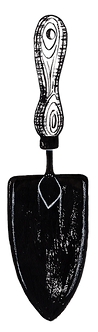 drawing of a trowel