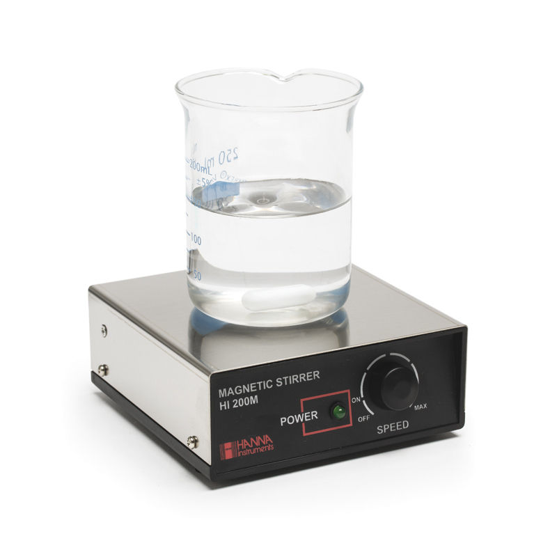 Agitateur magnétique, plateau en acier inoxydable - HANNA INSTRUMENTS