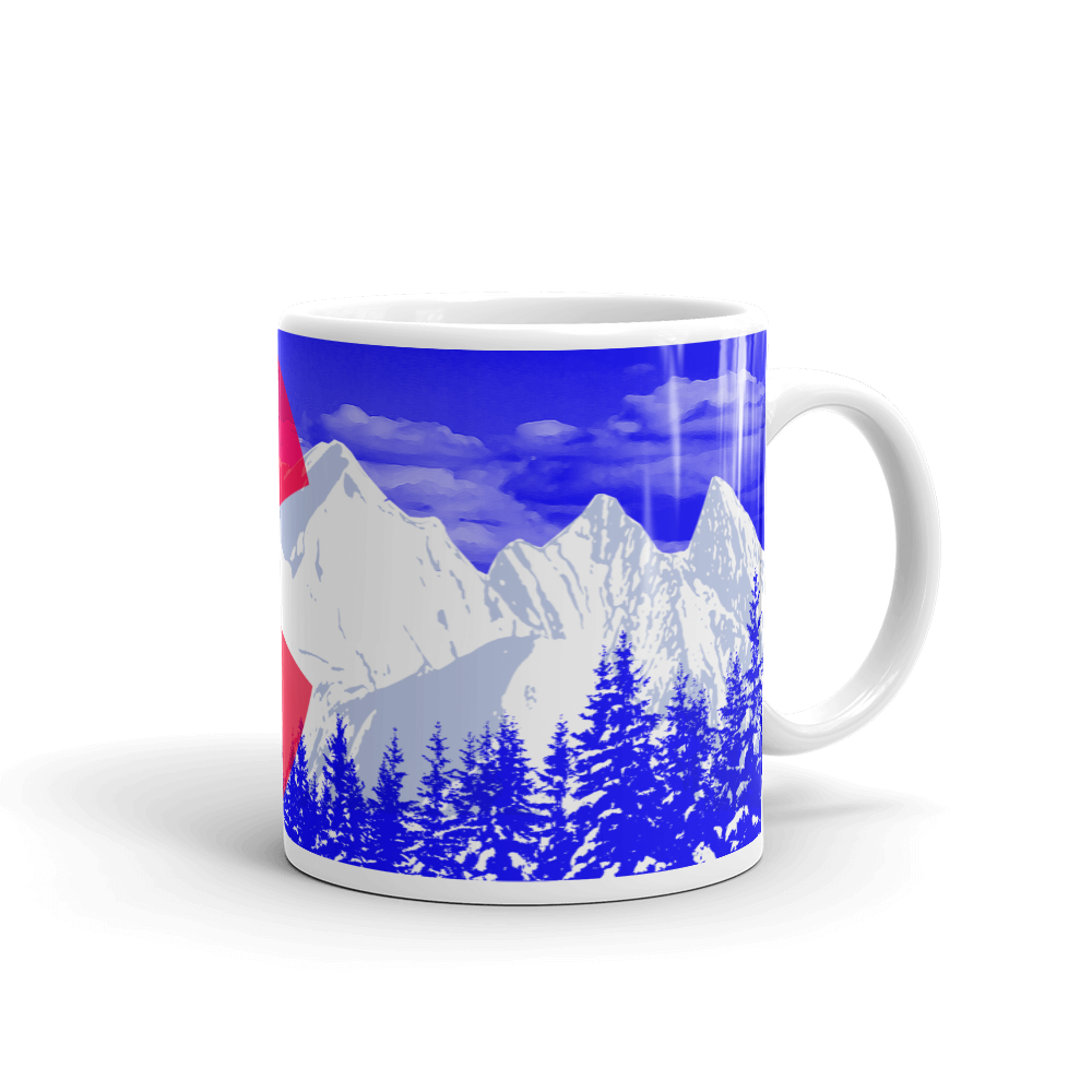 Details about / Mirrored Colorado C Flag on White Ceramic Coffee Mug 3.5/"