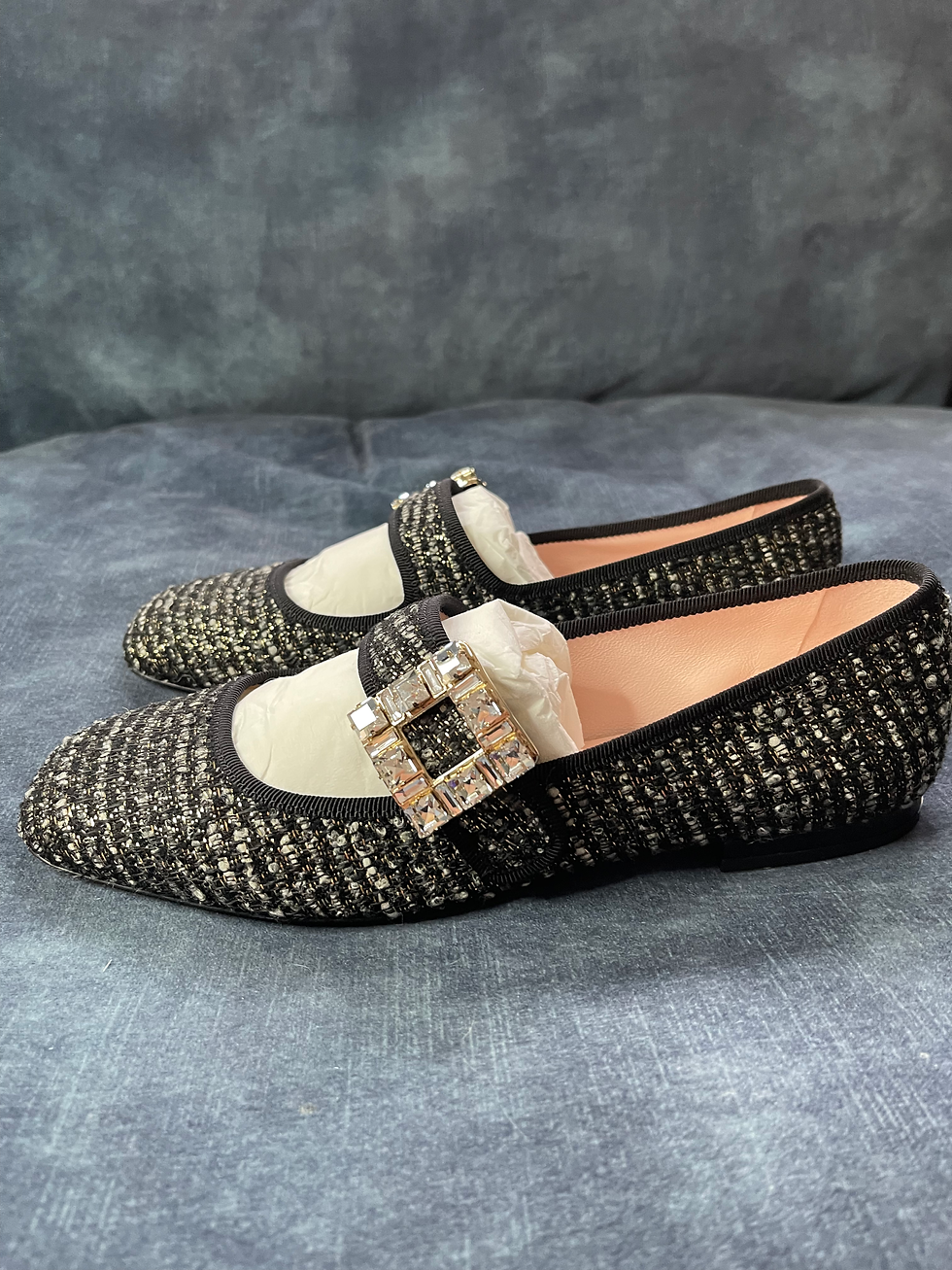 縮圖：RV21  Tres vivier strass B babies Ball 10 (Q8F NERO)