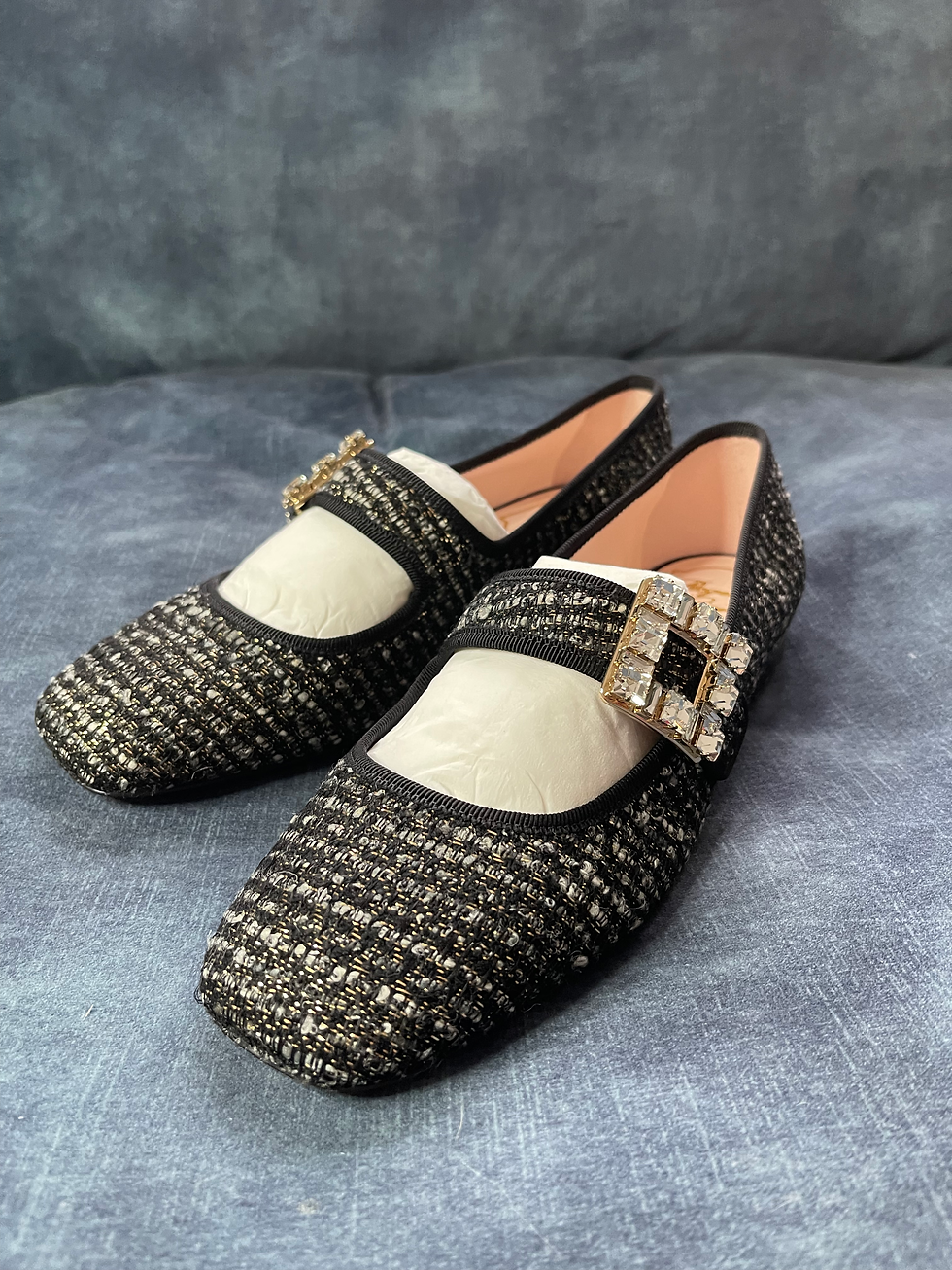 縮圖：RV21  Tres vivier strass B babies Ball 10 (Q8F NERO)