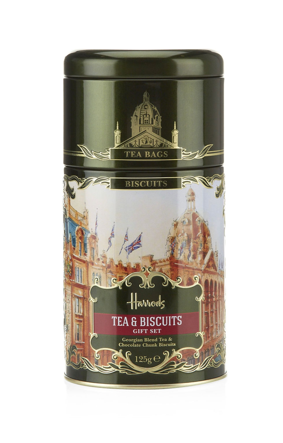 縮圖：HARRODS Heritage Tea and Biscuits Gift Set (125g)　茶加餅