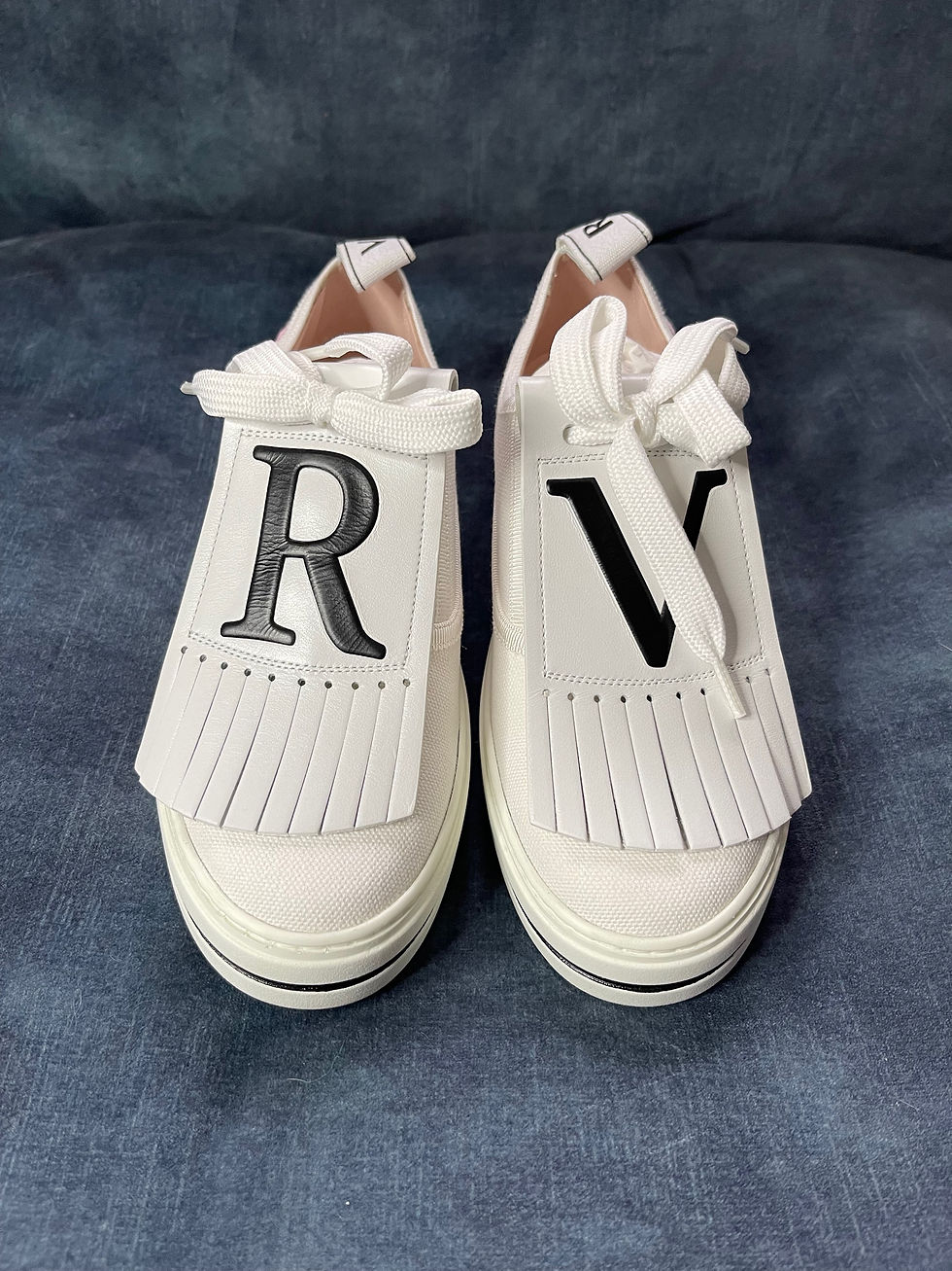 RVS17  CALL ME VIVIER PATCH sneaker  (NRI BIANCO 白)