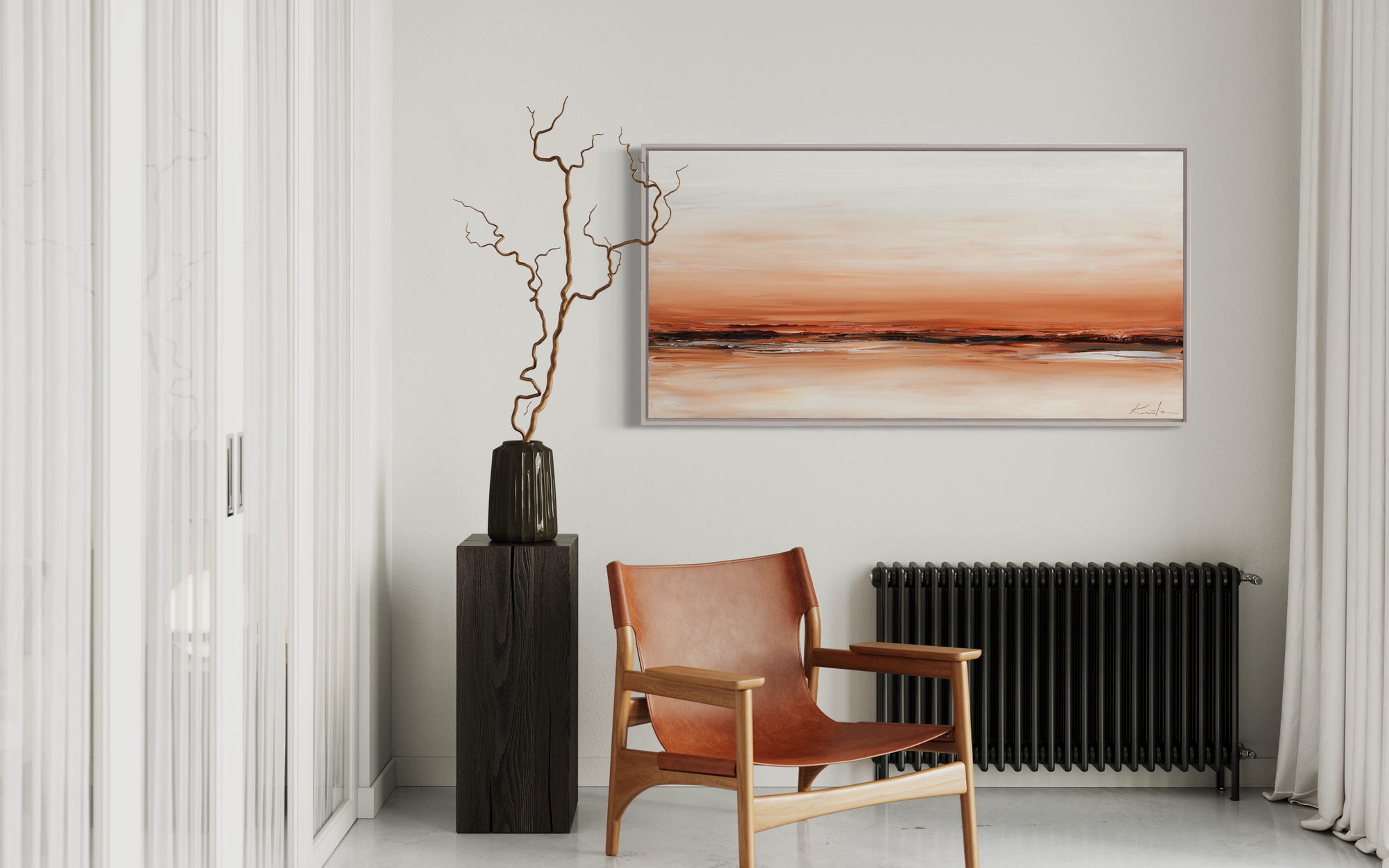 Burnt Sienna Skies, 24"x48"