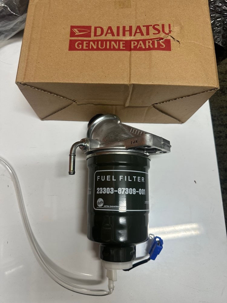 Genuine Daihatsu fuel filter/primer assembly Rocky garage