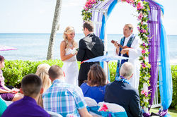 flowers with white wedding Arch 37