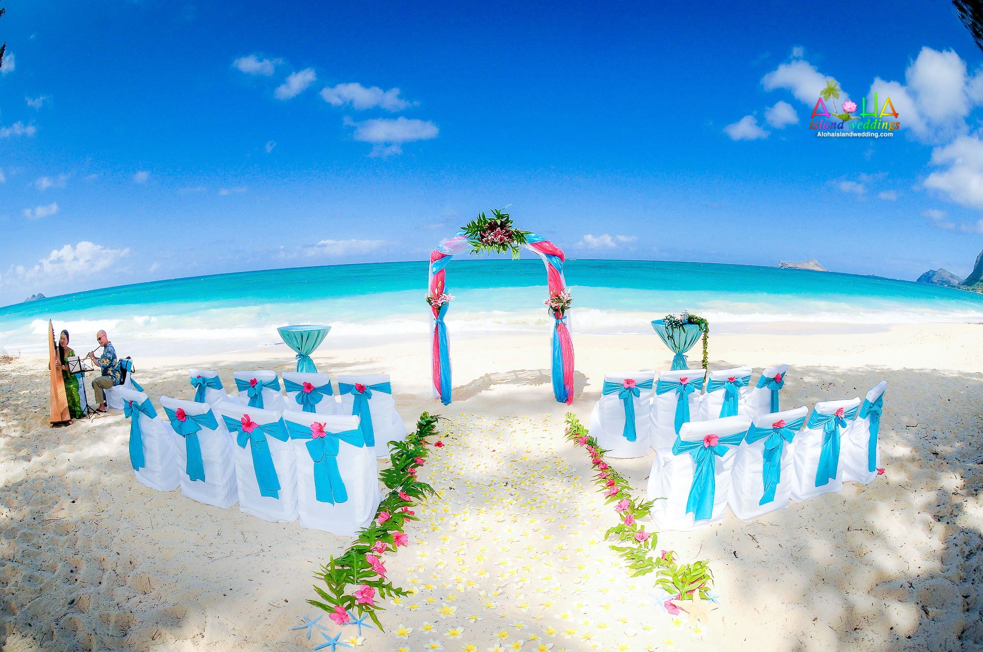Hawaii Wedding Cake Design